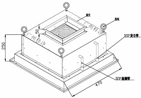 DOP液槽高效送風口方案設計圖 DOP液槽高效送風口方案設計圖